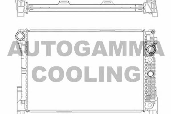 Autogamma 105208 Radiator, engine cooling 105208