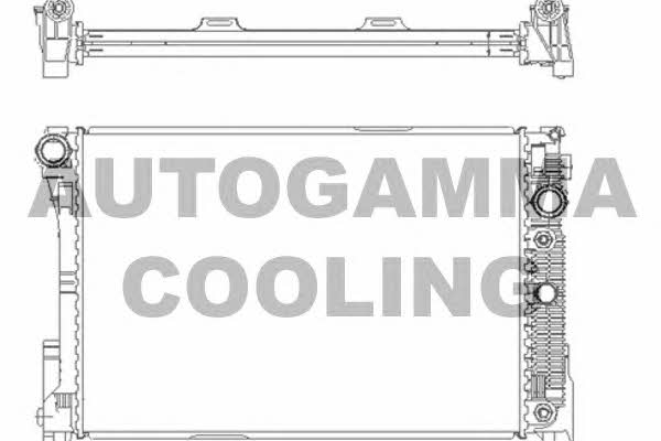 Autogamma 105215 Radiator, engine cooling 105215