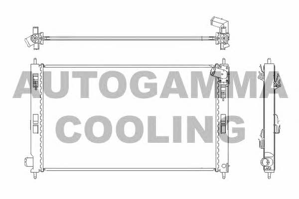 Autogamma 105216 Radiator, engine cooling 105216