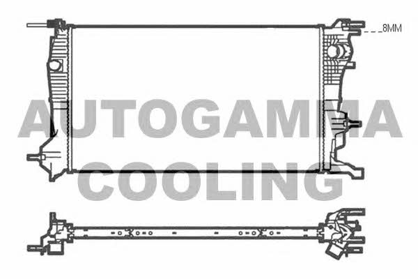 Autogamma 105217 Radiator, engine cooling 105217