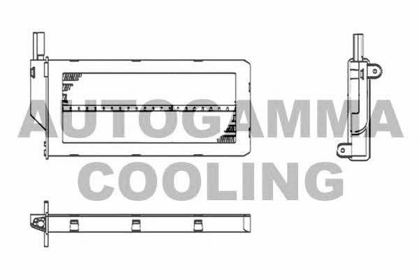 Autogamma 105236 Heat exchanger, interior heating 105236