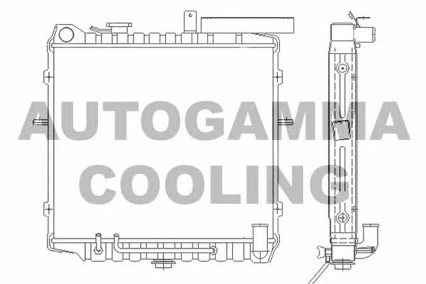 Autogamma 105261 Radiator, engine cooling 105261