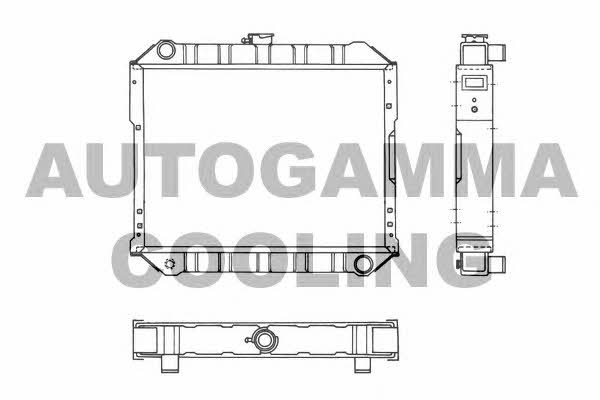 Autogamma 102973 Radiator, engine cooling 102973