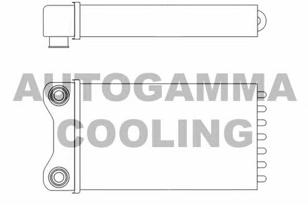 Autogamma 102987 Heat exchanger, interior heating 102987