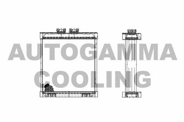 Autogamma 102996 Heat exchanger, interior heating 102996