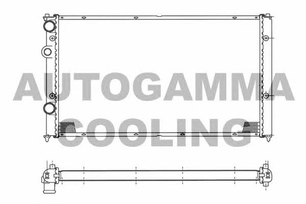 Autogamma 103043 Radiator, engine cooling 103043