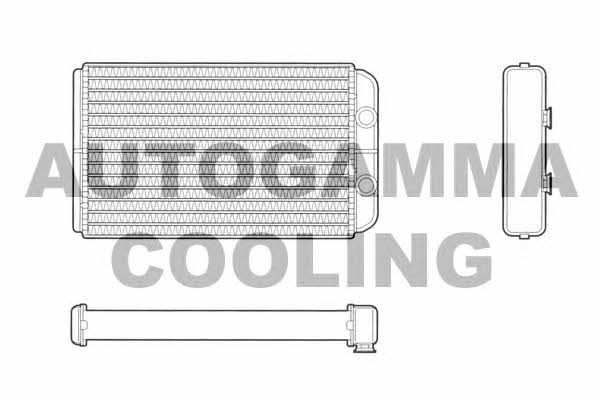 Autogamma 103059 Heat exchanger, interior heating 103059