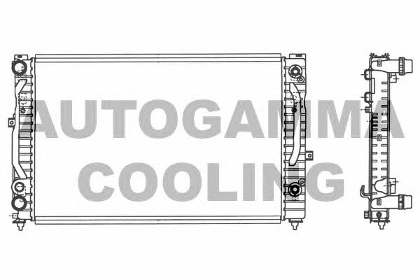 Autogamma 103067 Radiator, engine cooling 103067