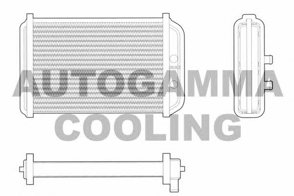 Autogamma 103111 Heat exchanger, interior heating 103111