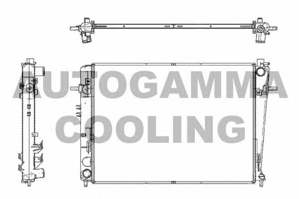 Autogamma 105395 Radiator, engine cooling 105395