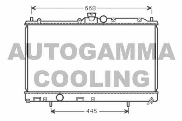 Autogamma 105397 Radiator, engine cooling 105397