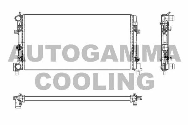Autogamma 105400 Radiator, engine cooling 105400
