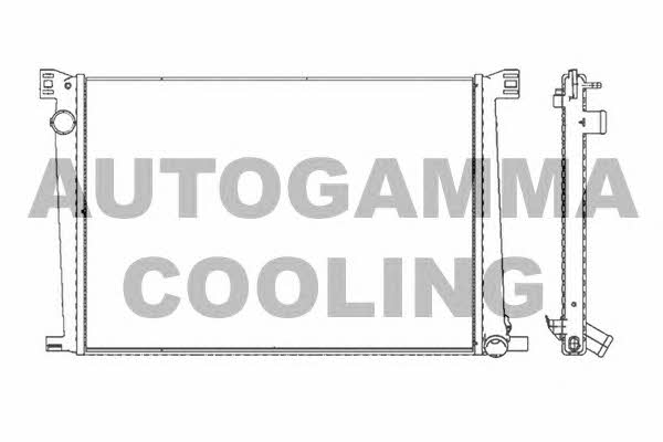 Autogamma 105416 Radiator, engine cooling 105416