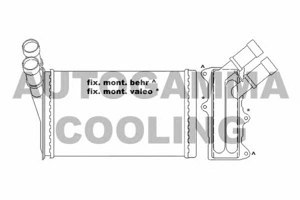 Autogamma 105427 Heat exchanger, interior heating 105427