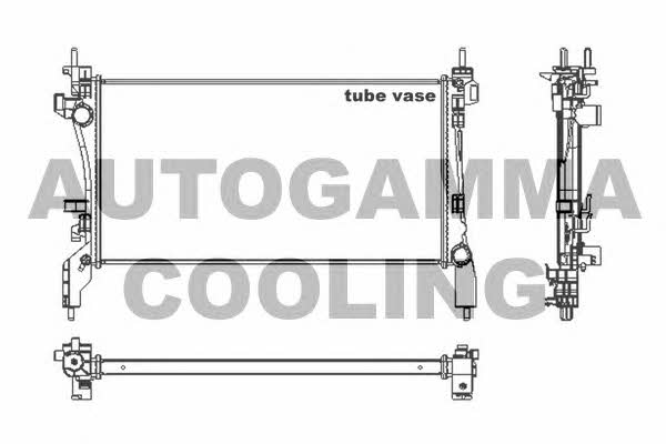 Autogamma 105440 Radiator, engine cooling 105440