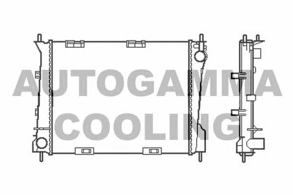Autogamma 105468 Radiator, engine cooling 105468