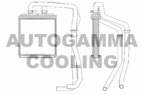 Autogamma 105497 Heat exchanger, interior heating 105497