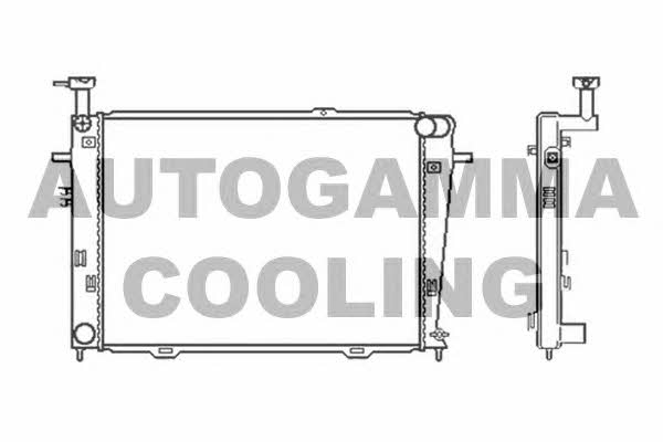 Autogamma 105581 Radiator, engine cooling 105581
