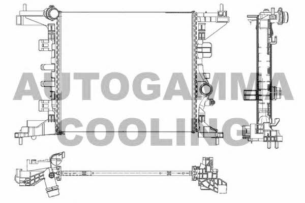Autogamma 105623 Radiator, engine cooling 105623