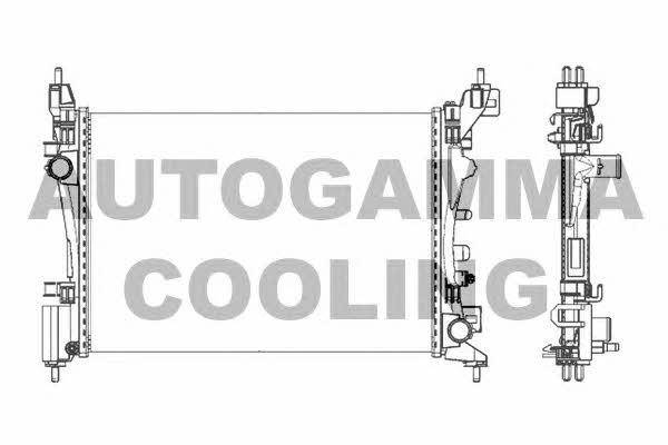 Autogamma 105624 Radiator, engine cooling 105624