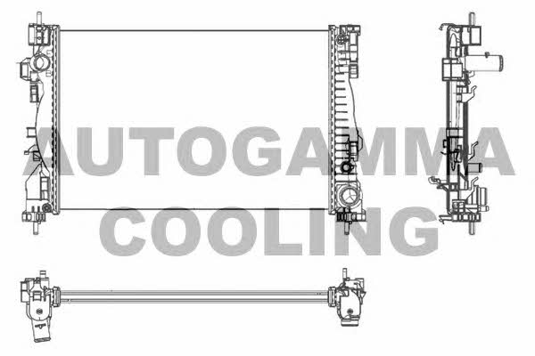 Autogamma 105627 Radiator, engine cooling 105627