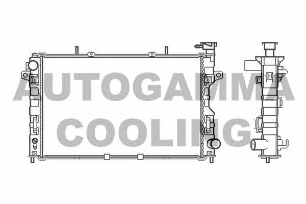 Autogamma 105645 Radiator, engine cooling 105645