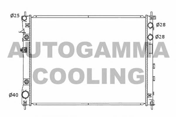 Autogamma 105652 Radiator, engine cooling 105652