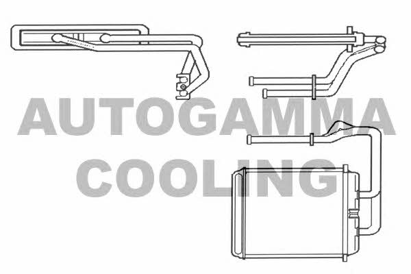 Autogamma 103129 Heat exchanger, interior heating 103129