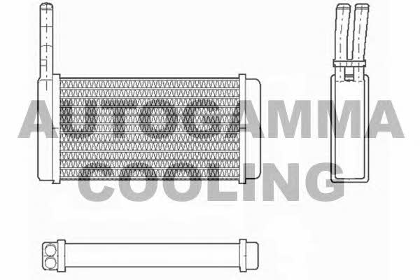 Autogamma 103148 Heat exchanger, interior heating 103148