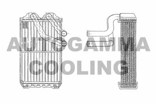 Autogamma 103180 Heat exchanger, interior heating 103180