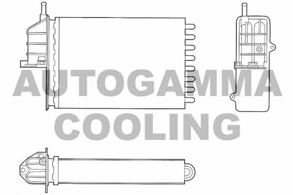 Autogamma 103189 Heat exchanger, interior heating 103189