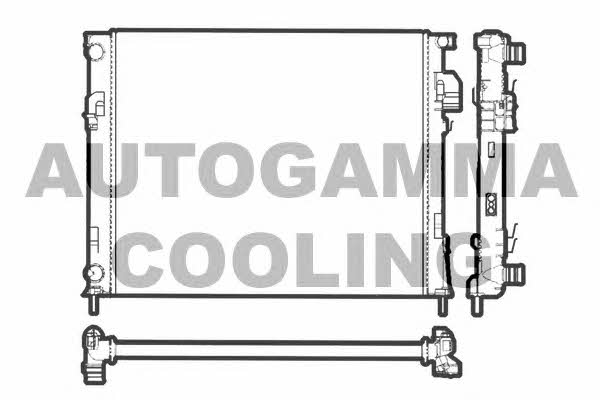 Autogamma 103195 Radiator, engine cooling 103195