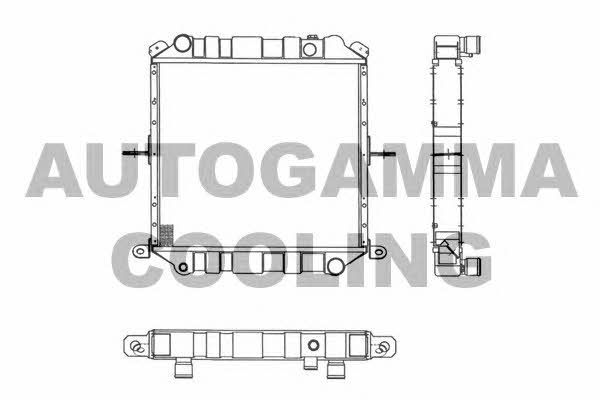 Autogamma 103258 Radiator, engine cooling 103258