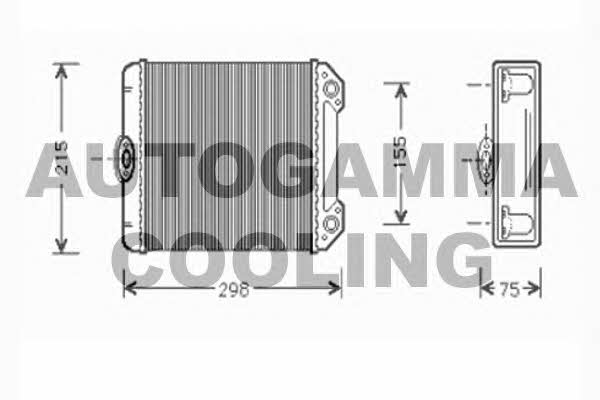 Autogamma 103263 Heat exchanger, interior heating 103263