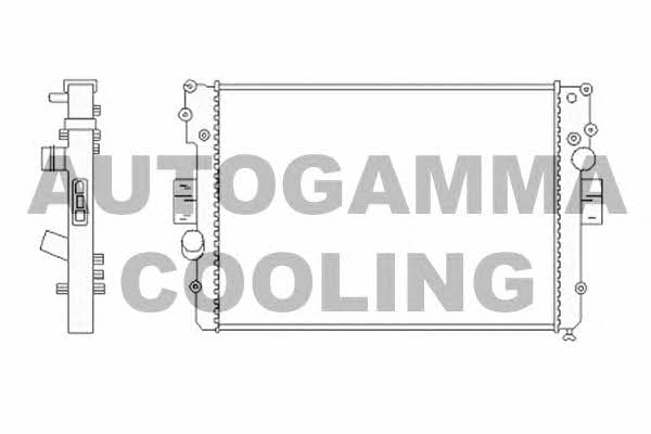 Autogamma 103332 Radiator, engine cooling 103332