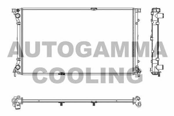 Autogamma 103351 Radiator, engine cooling 103351
