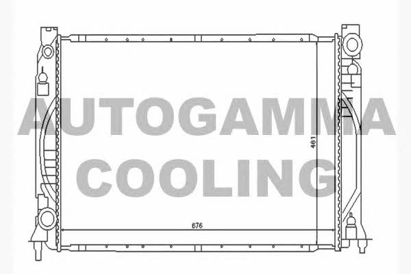Autogamma 104591 Radiator, engine cooling 104591
