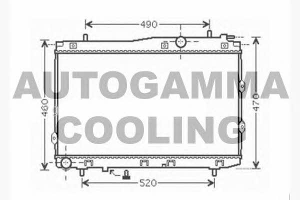 Autogamma 104594 Radiator, engine cooling 104594