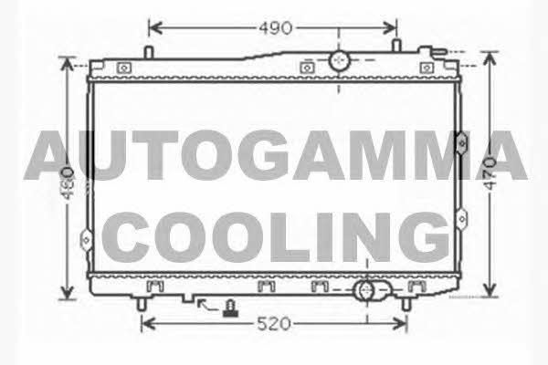 Autogamma 104595 Radiator, engine cooling 104595