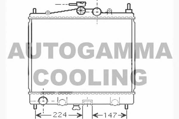 Autogamma 104598 Radiator, engine cooling 104598