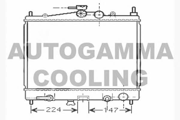 Autogamma 104599 Radiator, engine cooling 104599