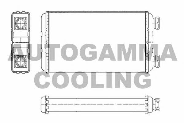 Autogamma 104616 Heat exchanger, interior heating 104616
