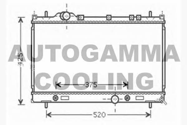 Autogamma 104632 Radiator, engine cooling 104632