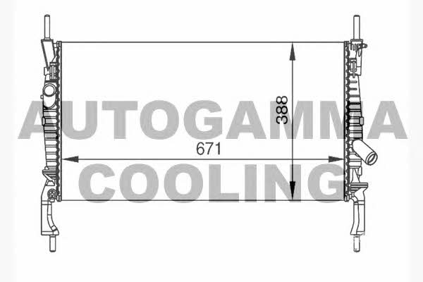 Autogamma 104642 Radiator, engine cooling 104642