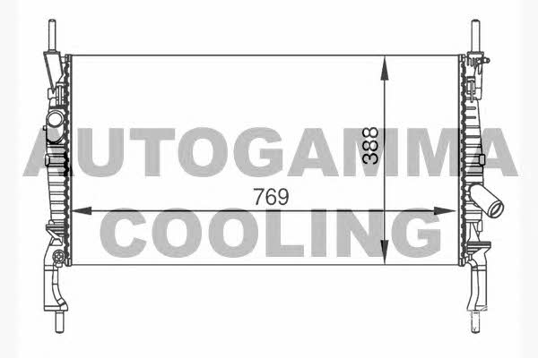Autogamma 104643 Radiator, engine cooling 104643