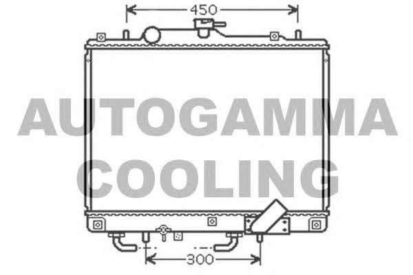 Autogamma 104688 Radiator, engine cooling 104688
