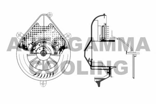 Autogamma GA32005 Fan assy - heater motor GA32005