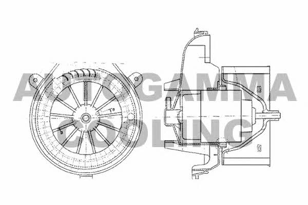 Autogamma GA32014 Fan assy - heater motor GA32014