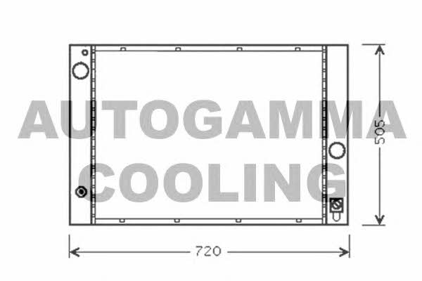 Autogamma 103394 Radiator, engine cooling 103394