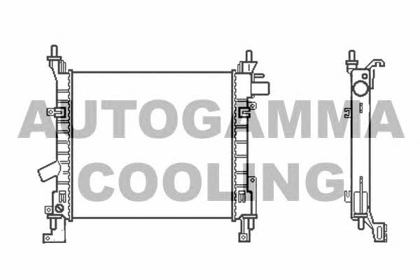Autogamma 103429 Radiator, engine cooling 103429